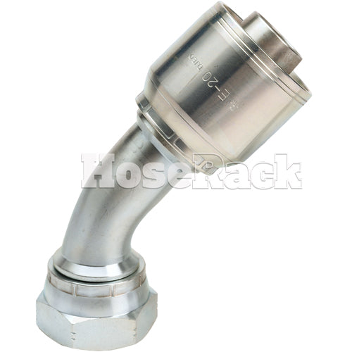 1 1/4" Female JIC Swivel 45˚ Elbow Hydraulic Fitting