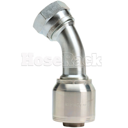 1 1/4" Female JIC Swivel 45˚ Elbow Hydraulic Fitting