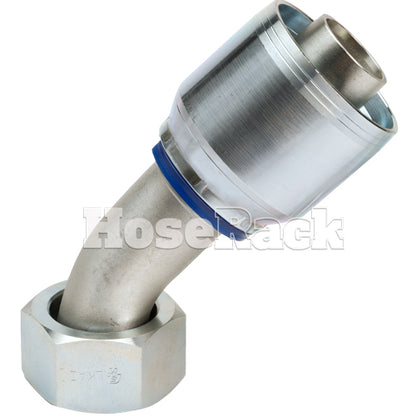 1 1/4" Female Face Seal Swivel 45˚ Elbow (ORFS) Hydraulic Fitting