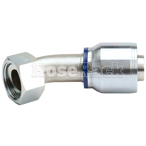 1 1/4" Female Face Seal Swivel 45˚ Elbow (ORFS) Hydraulic Fitting