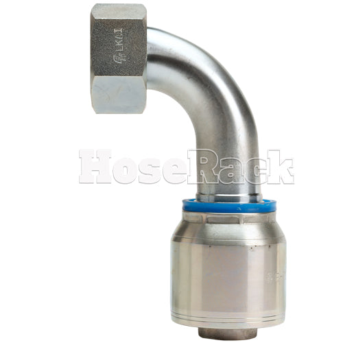 1 1/4" Female Face Seal Swivel 90˚ Elbow (ORFS) Hydraulic Fitting