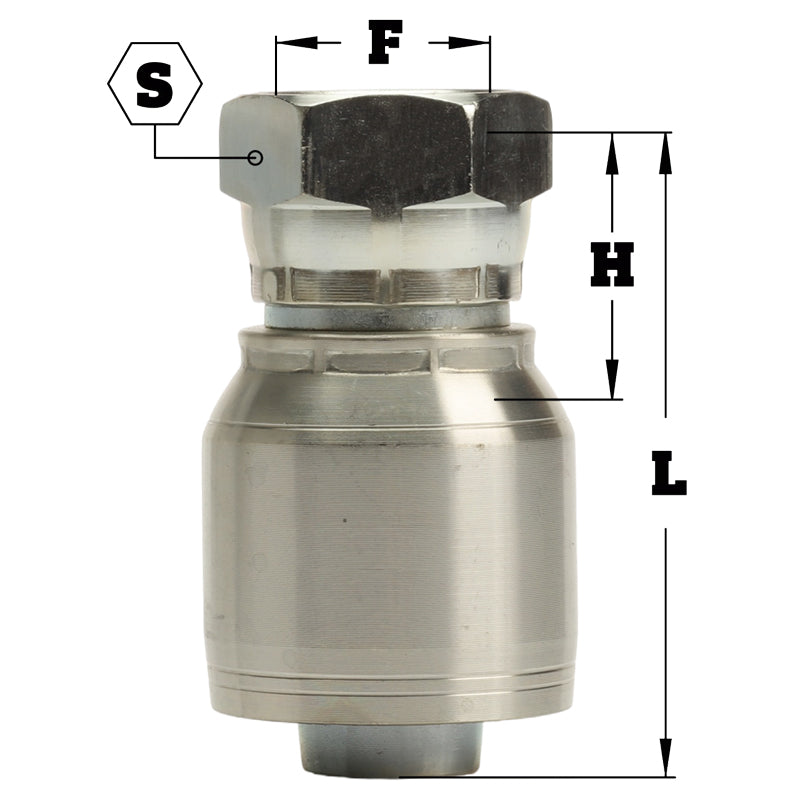 1/2" Female Pipe Swivel Hydraulic Fitting